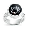 Individual Icons Sterling Silver Compass Ring